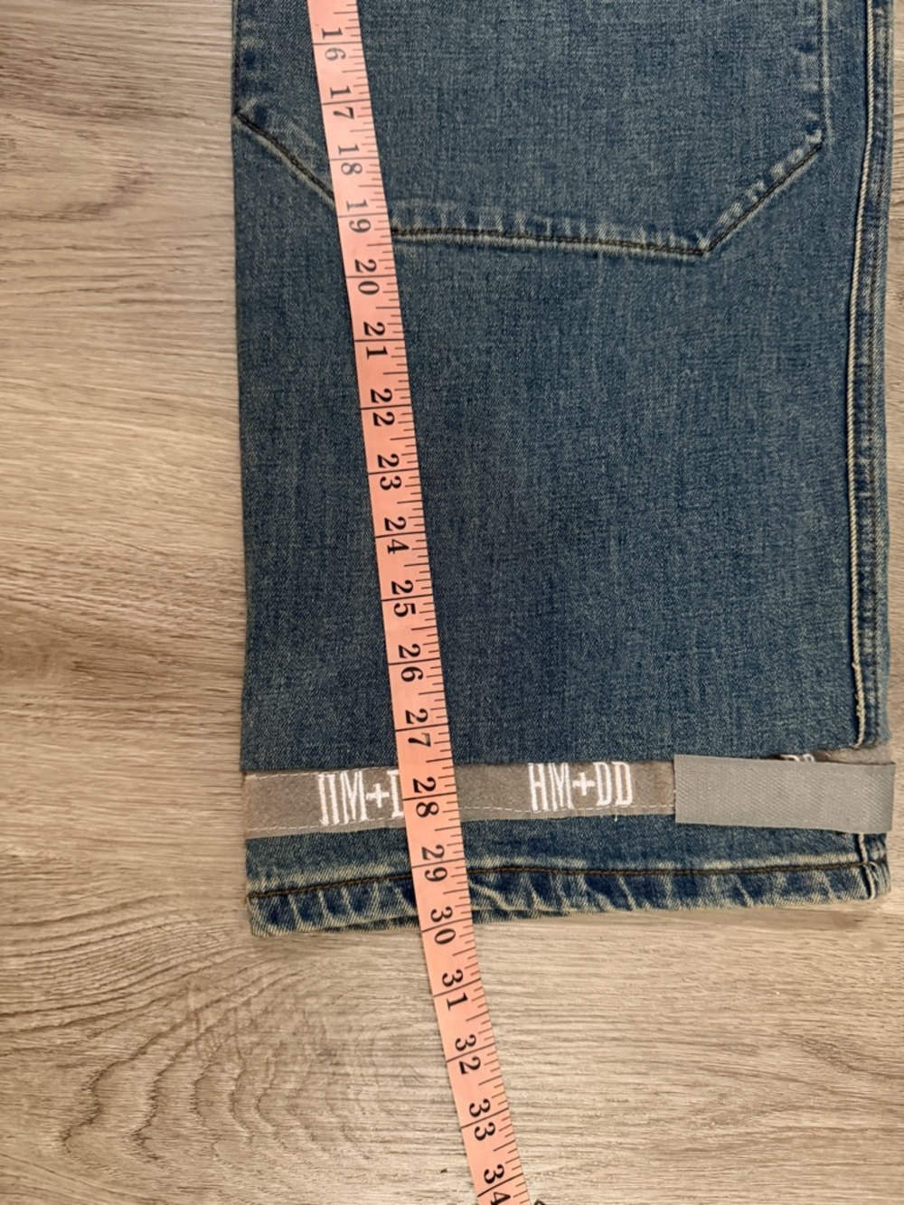 Women’s  Blue Denim Carpenter Jeans with Reflective Trim - Picture 10 of 12